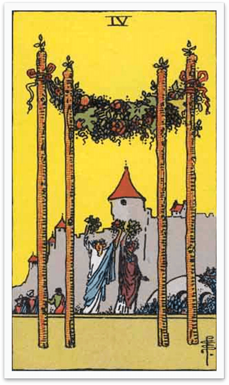 Four of Wands Tarot Card
