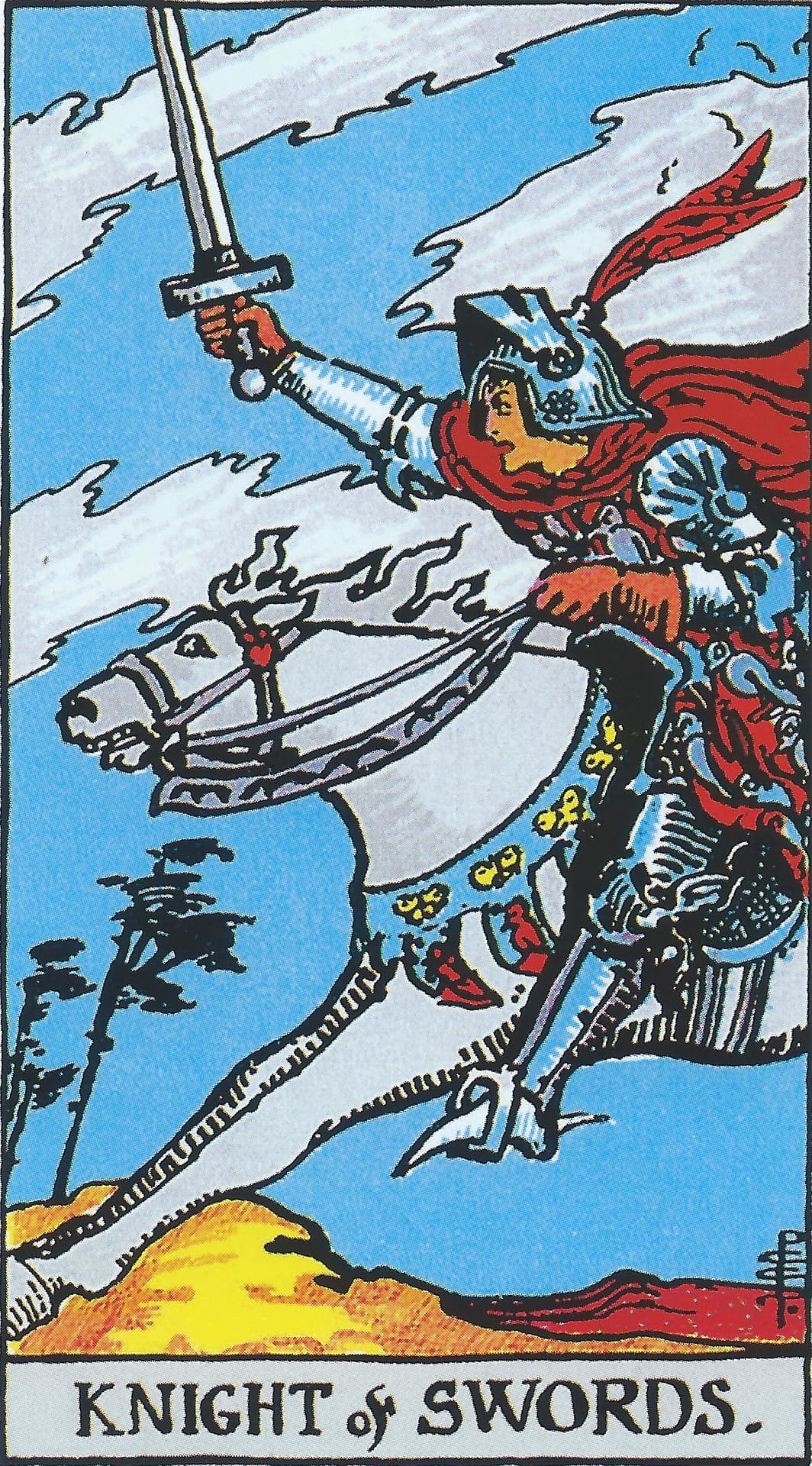 Knight of Swords Tarot Card