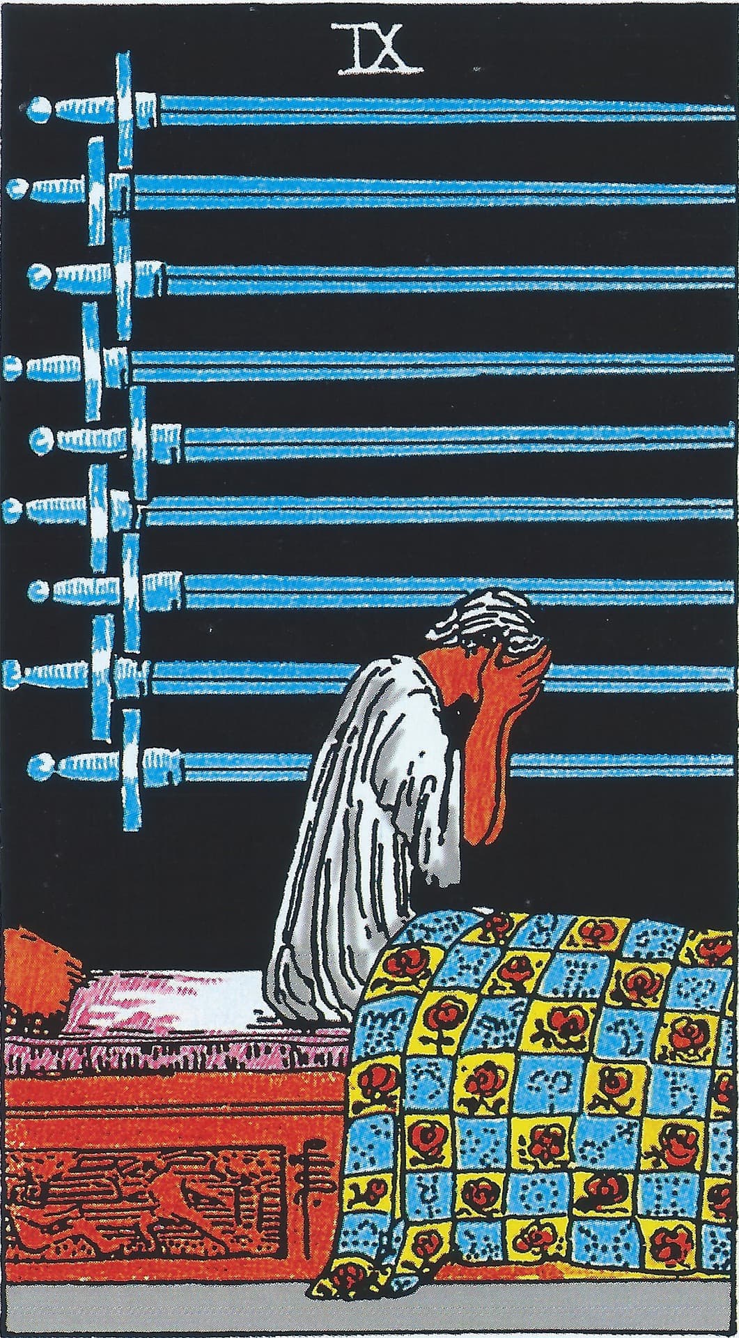 Nine of Swords Tarot Card