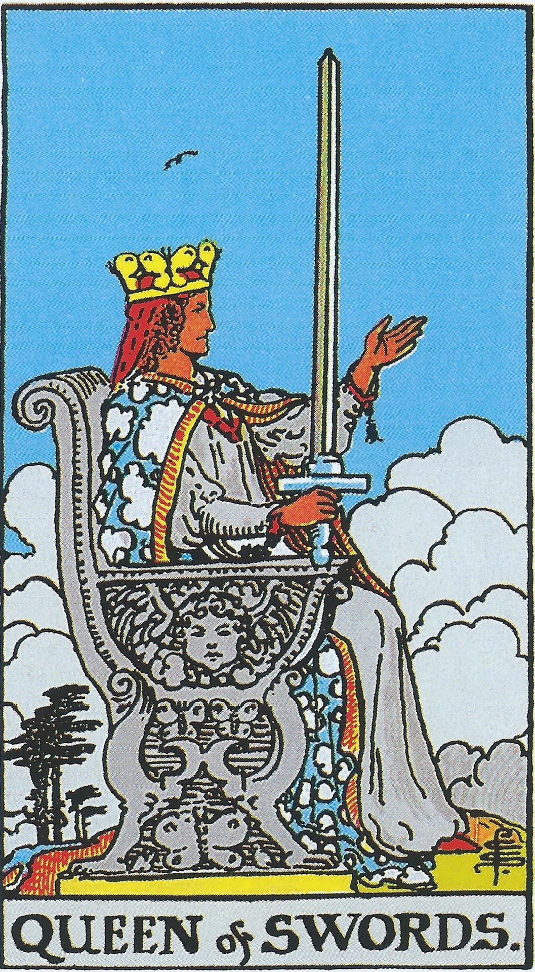 Queen of Swords Tarot Card