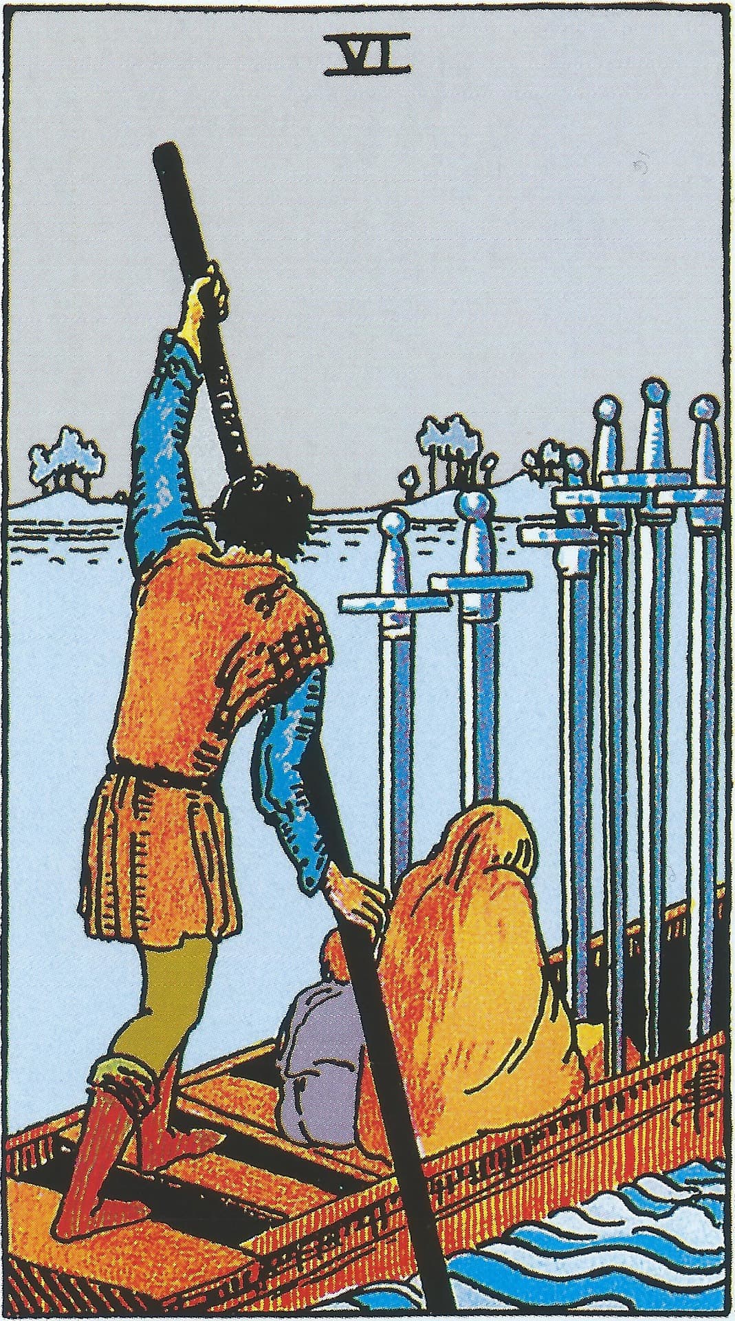 Six of Swords Tarot Card