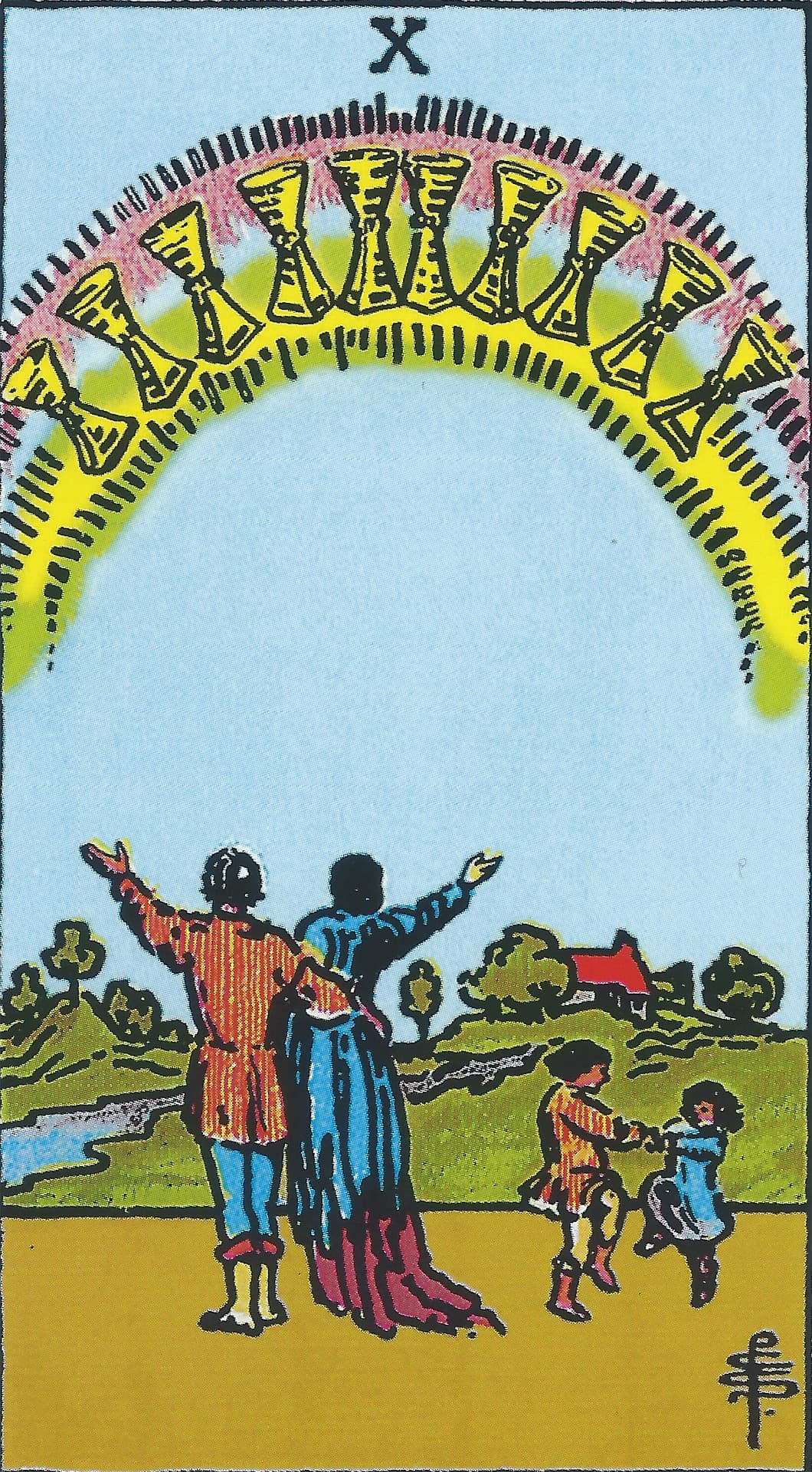 Ten of Cups Tarot Card